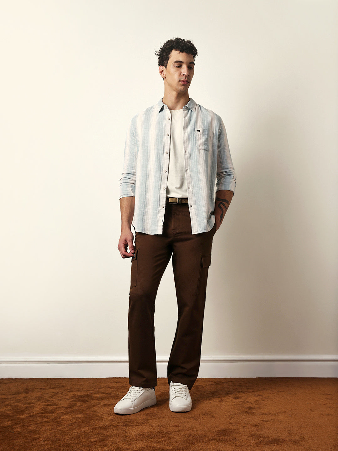 teal green with white herringbone striped slim fit casual shirt teal green with white herringbone striped slim fit casual shirt