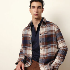 multicolor regular fit checked flannel casual shirt