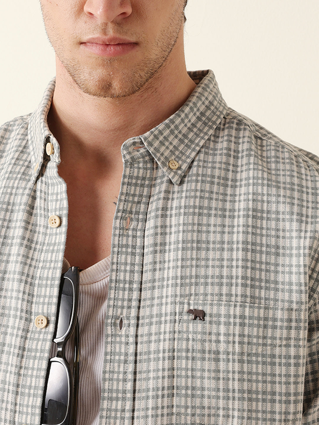green woven micro check slim fit casual shirt green woven micro check slim fit casual shirt