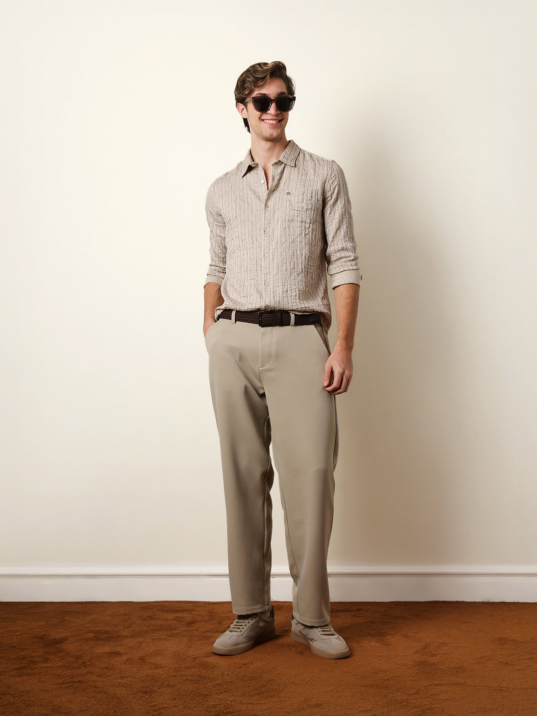 cream vertical seersucker pinstripe slim fit casual shirt cream vertical seersucker pinstripe slim fit casual shirt