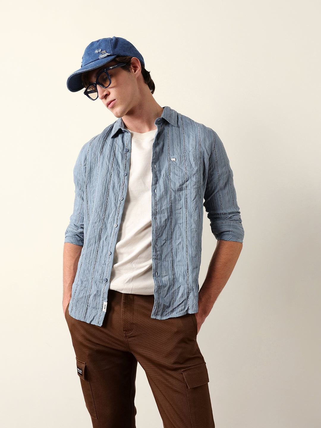blue vertical seersucker pinstripe slim fit casual shirt blue vertical seersucker pinstripe slim fit casual shirt
