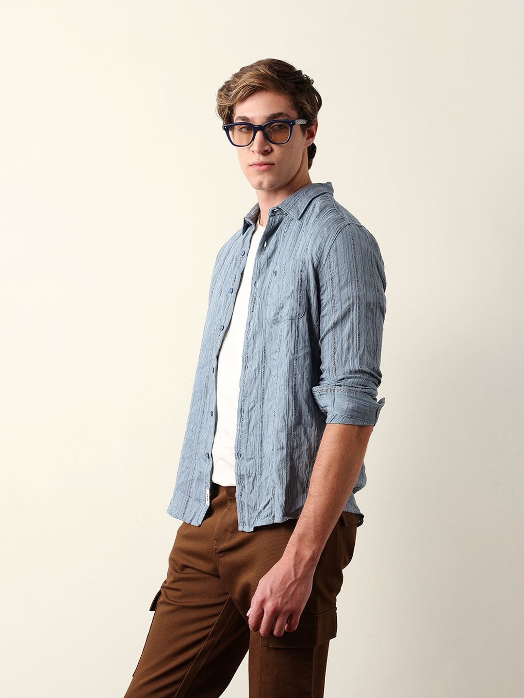 blue vertical seersucker pinstripe slim fit casual shirt blue vertical seersucker pinstripe slim fit casual shirt