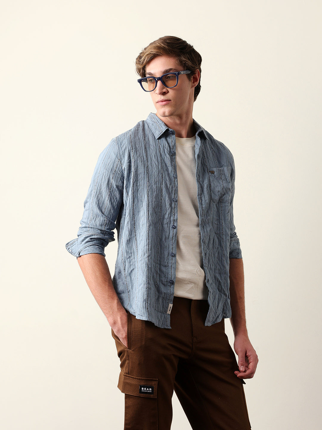 blue vertical seersucker pinstripe slim fit casual shirt blue vertical seersucker pinstripe slim fit casual shirt