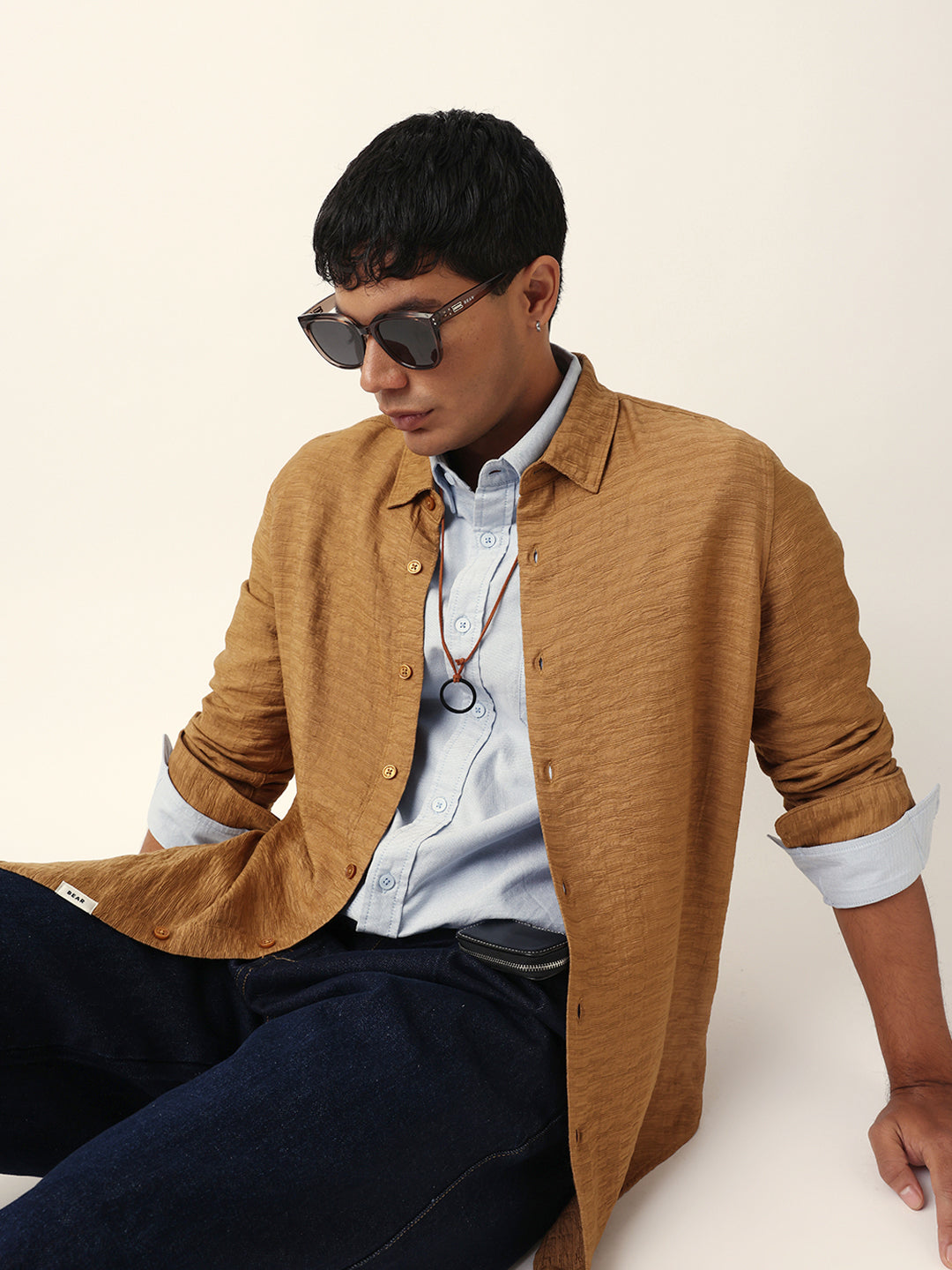 beige textured woven striped slim fit casual shirt beige textured woven striped slim fit casual shirt