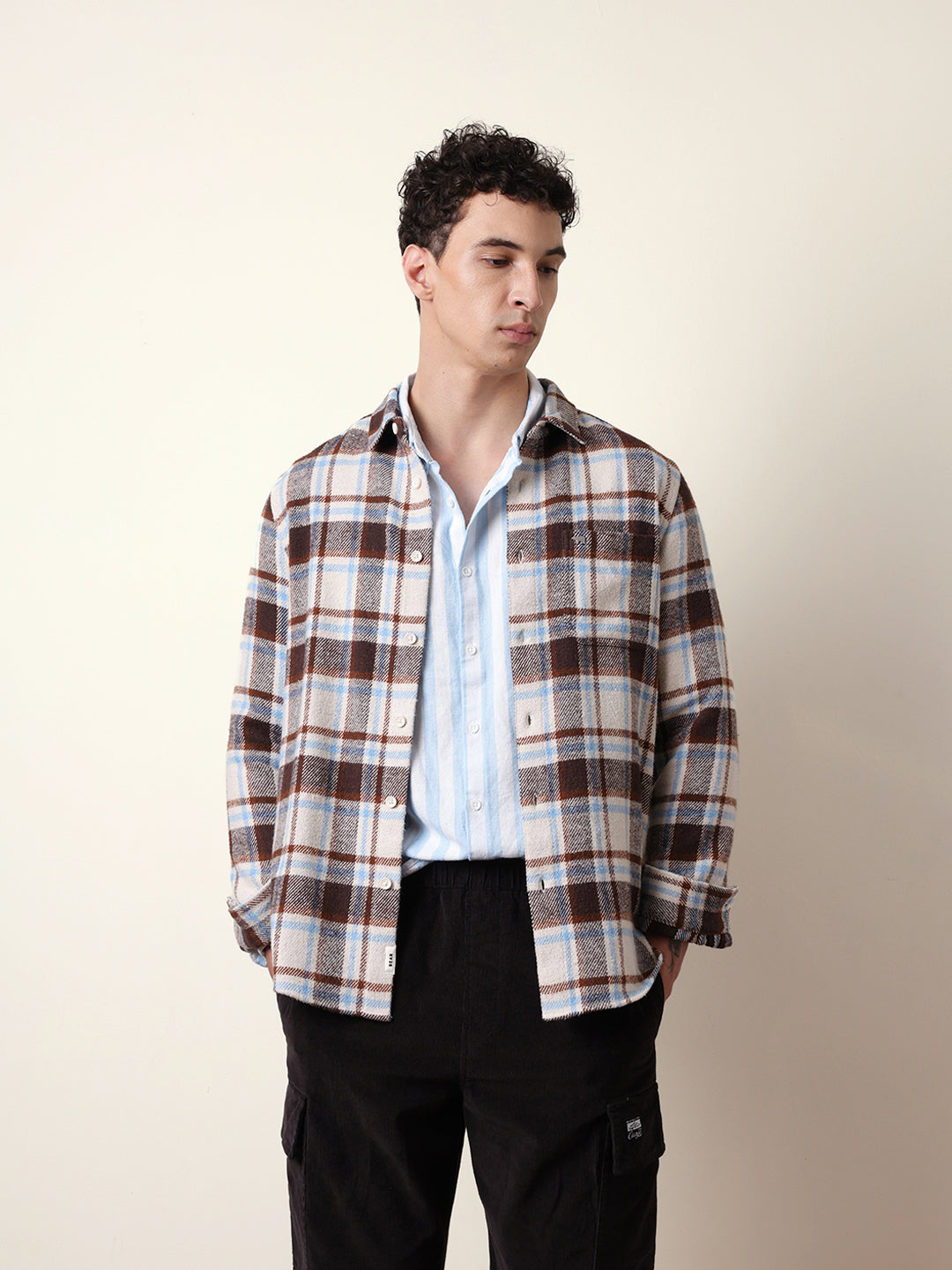 multicolor regular fit checked flannel casual shirt multicolor regular fit checked flannel casual shirt