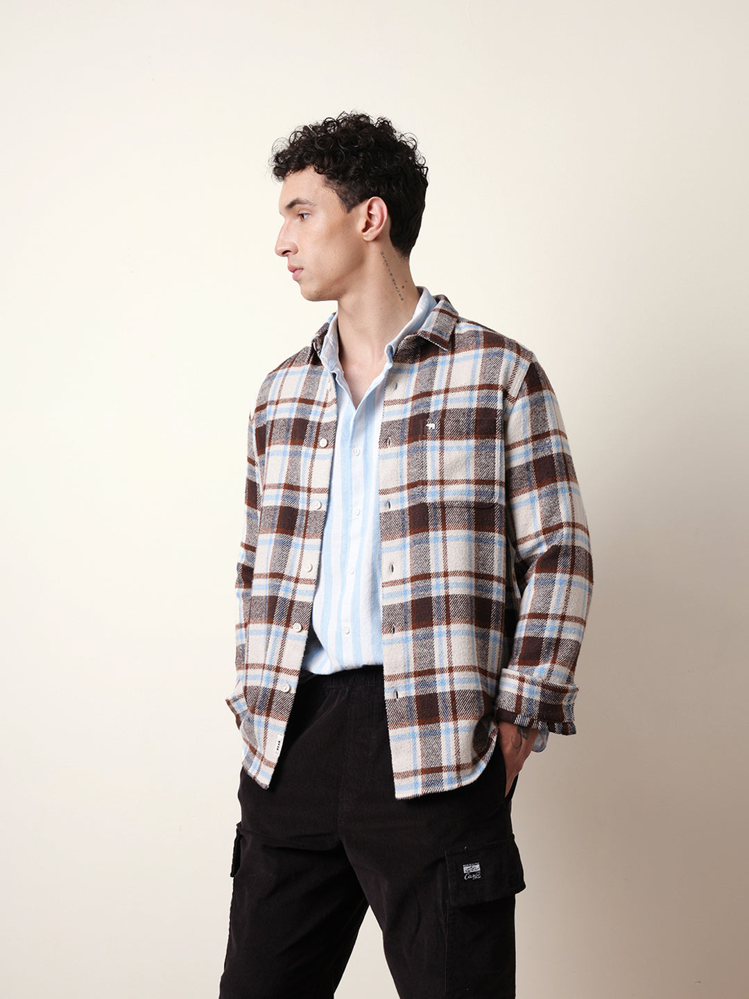 multicolor regular fit checked flannel casual shirt multicolor regular fit checked flannel casual shirt