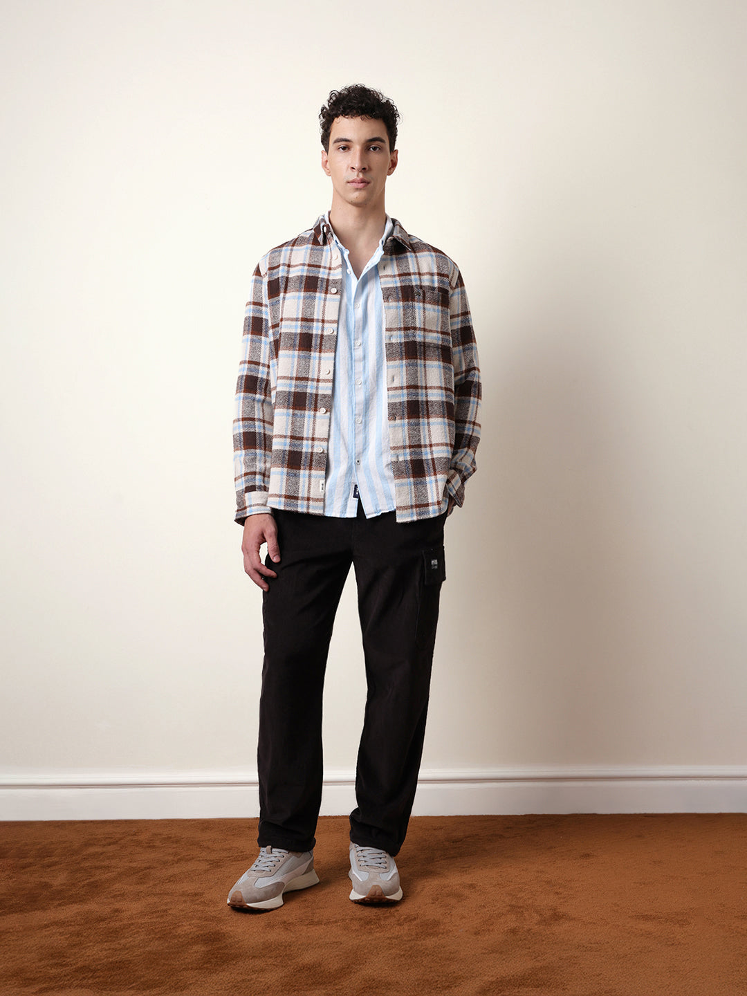 multicolor regular fit checked flannel casual shirt multicolor regular fit checked flannel casual shirt