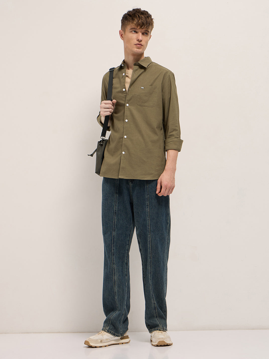 dark green cotton linen slim fit solid casual shirt dark green cotton linen slim fit solid casual shirt
