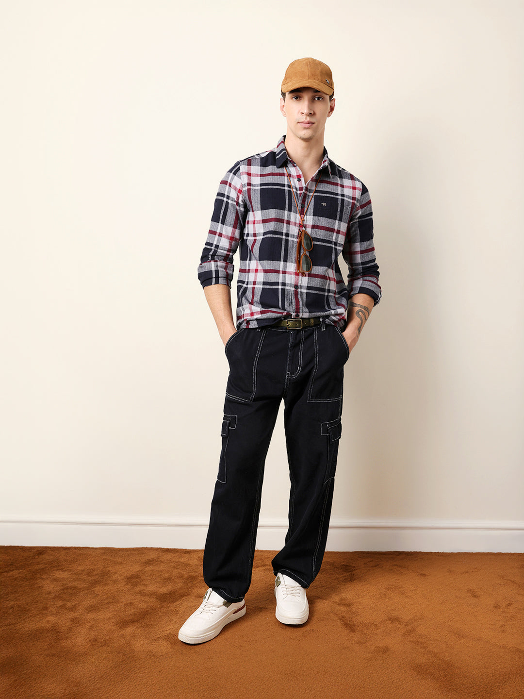 navy blue herringbone flannel checked regular fit casual shirt navy blue herringbone flannel checked regular fit casual shirt