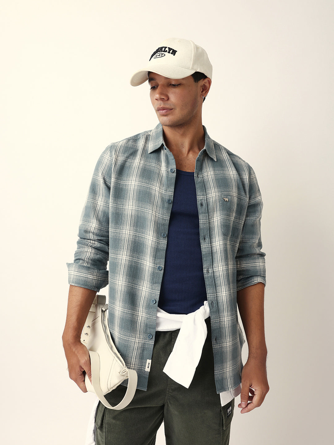 teal woven checkered slim fit casual shirt teal woven checkered slim fit casual shirt