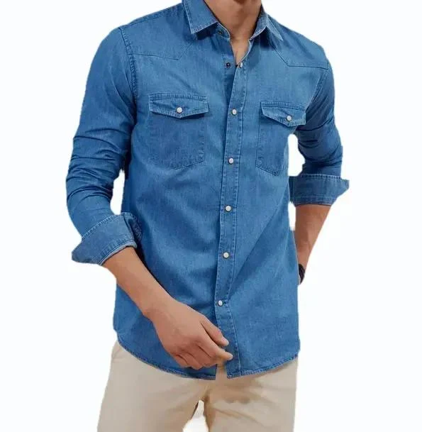 trendy men’s full sleeve double pocket shirt trendy men’s full sleeve double pocket shirt