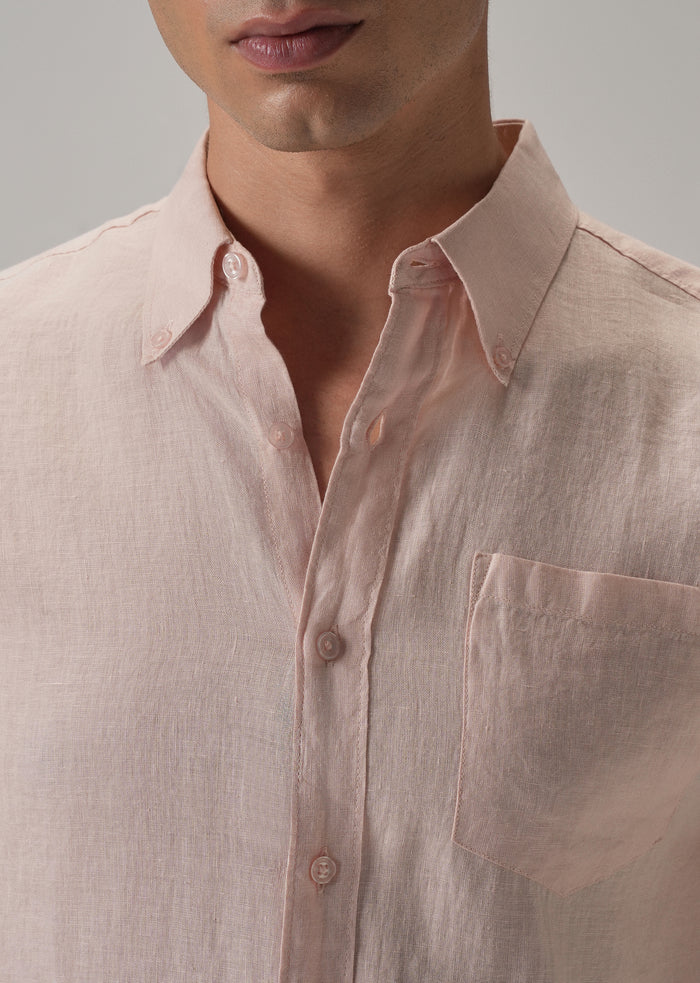 100 purelinenpinkshirt 3 100 purelinenpinkshirt 3